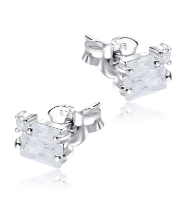 Appealing Designed With CZ Stone Silver Ear Stud STS-5510